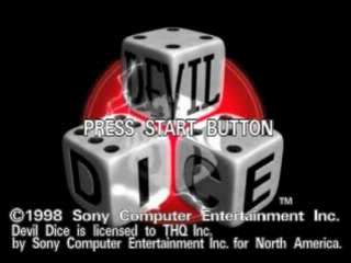 Devil Dice title screen for Playstation